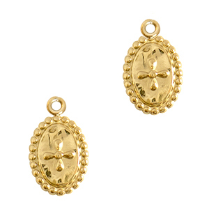 Ciondoli in acciaio inossidabile croce oro