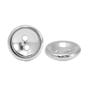 Perline di metallo DQ bottone 8mm argento antico (privo di nichel)