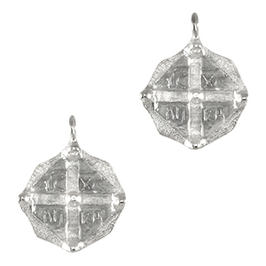 Ciondoli di metallo DQ "ICXC NIKA" argento antico (privo di nichel)