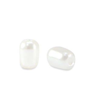 Imitazione di perle d'acqua dolce chicco di riso bianco