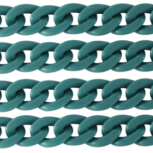 Catena in acrilico 29mm opaca blu petrolio