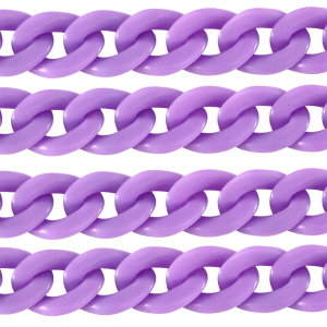 Catena in acrilico 29mm opaca viola petalo