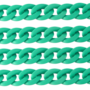 Catena in acrilico 22mm opaca verde cabanna