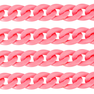 Catena in acrilico 22mm lucida rosa hot