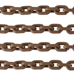 Catena in acrilico 15mm opaca marrone savana