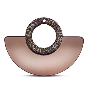 Ciondoli accattivanti glitter metallizzato rame