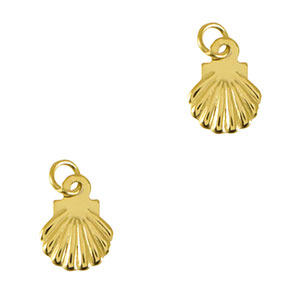 Ciondoli in acciaio inossidabile conchiglia oro