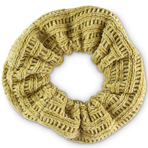 Elastici per capelli velluto a coste verde salice