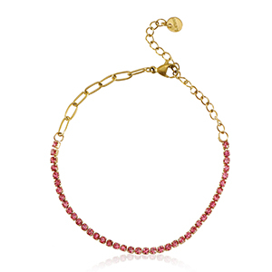 Bracciali in acciaio inossidabile oro-rosa
