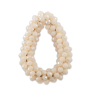 Ciondoli sfaccettati goccia rosa nude