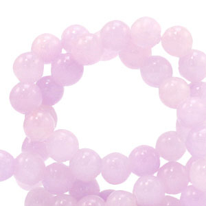 Perline in pietra naturale 4 mm rosa viola