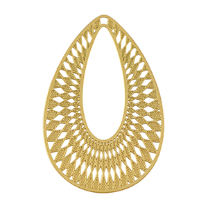 Ciondoli in acciaio inossidabile boh&eacute;mien goccia oro