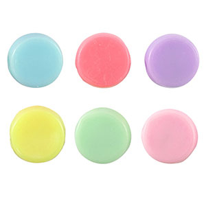 Perline con look acrilico multicolore pastello