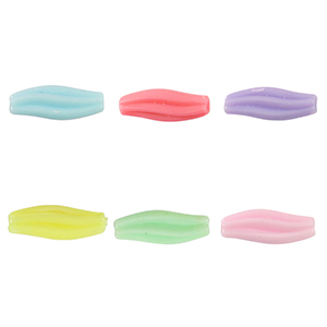 Perline con look acrilico onda multicolore pastello