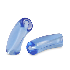 Perline in acrilico tubo blu carolina