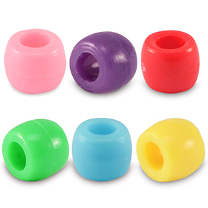 Perline in acrilico rondella 8mm multicolore