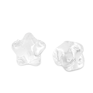 Perline in acrilico stella trasparente