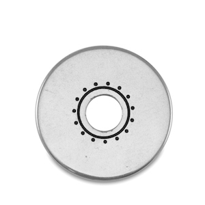 Perline di metallo DQ donut argento antico (privo di nichel)