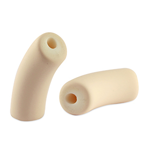 Perline in acrilico tubo opaca beige albicocca