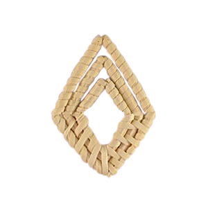 Pendente in rattan rombo beige naturale