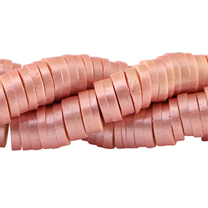 Perline Katsuki 4mm Rosa corallo bruciato-effeto perlato