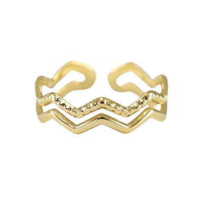 Anelli in acciaio inossidabile oro