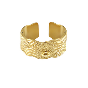 Anelli in acciaio inossidabile con anellino oro