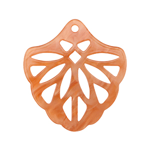 Pendenti in resina rosso corallo