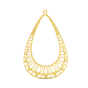 Ciondoli in acciaio inossidabile boh&eacute;mien goccia oro