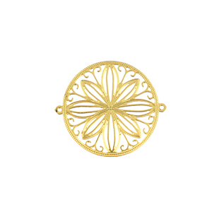 Ciondoli in acciaio inossidabile boh&eacute;mien distanziatore 20mm oro