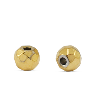 Perline in acciaio inossidabile 5mm oro