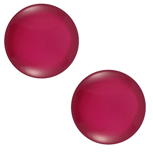 Cabochon Polaris Elements 12 mm classico Lucido rosa gerbera