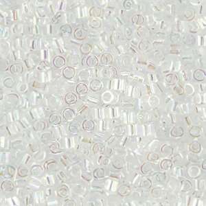 Perline Miyuki Delica 15/0 Crystal AB DBS0056