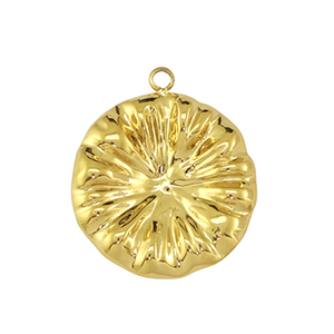 Ciondoli in acciaio inossidabile fiore oro