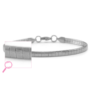 Bracciali in acciaio inossidabile argento