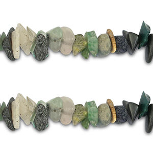 Perline in pietra naturale chips misto multicolore