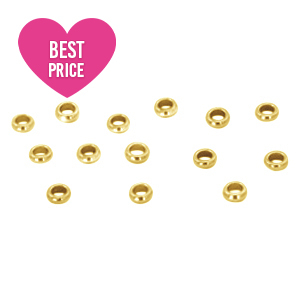 Componenti in acciaio inossidabile schiaccini 2.5mm oro