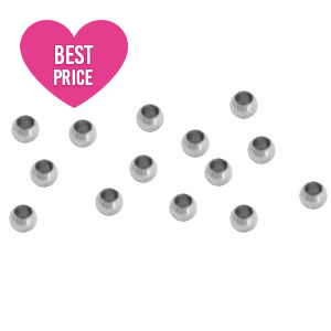 Componenti in acciaio inossidabile schiaccini 2.5mm argento