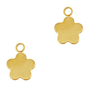 Ciondoli in acciaio inossidabile fiore oro