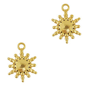 Ciondoli in acciaio inossidabile sole oro