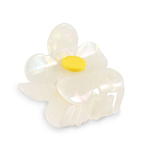 Accessori fermaglio per capelli fiore bianco