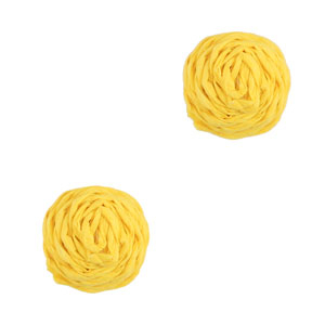 Pendenti in rafia 12mm giallo