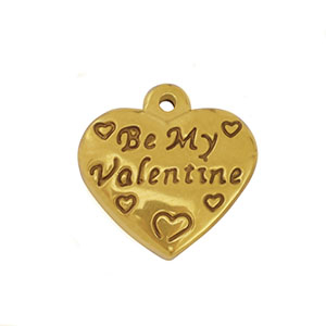 Ciondoli in acciaio inossidabile cuore oro