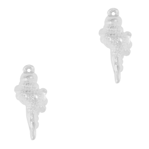 Ciondoli in acciaio inossidabile conchiglia argento