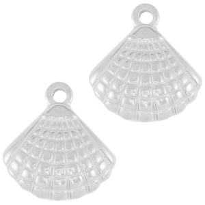 Ciondoli in acciaio inossidabile conchiglia argento