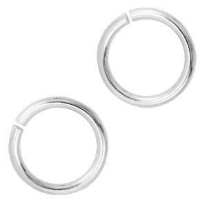 Componenti di metallo DQ anellino apribile 10.5mm argento antico (privo di nichel)