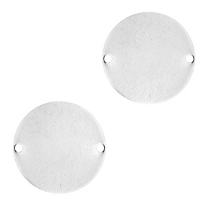 Metallo DQ per ImpressArt distanziatore rotondo 15 mm argento antico (privo di nichel)