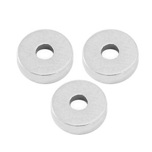 Perline di metallo DQ rondelle 6x2mm argento antico (privo di nichel)