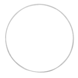 Componenti di metallo DQ anellino chiuso 40mm argento antico (privo di nichel)