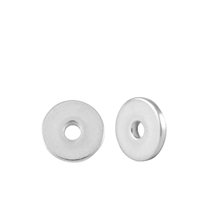 Perline di metallo DQ disco rondella 5mm argento antico (privo di nichel)